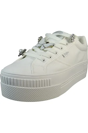 Buffalo Low Sneaker Paired Ice White Multi Textil/synthetik Mit Perfect Fit Memory Foam für Damen - 41