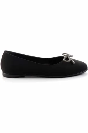 Disney Schwarzes Platinum Stone Nubuck Ballerina-ballett 01823016301 für Damen - 37