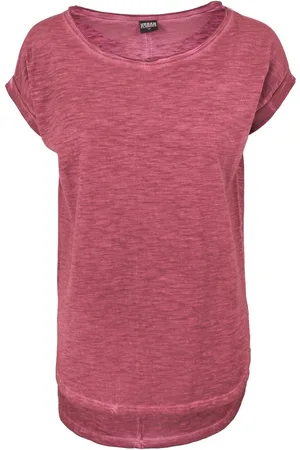 Urban classics Ladies Long Back Shaped Spray Dye Tee für Damen - XS