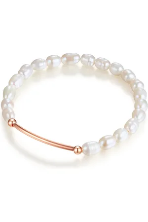 Lulu & Jane Perlenkol Bandı Kol Bandı Roségold Süßwasser-zuchtperle für Damen - One Size
