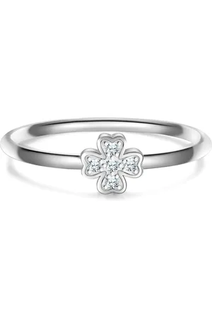 Glanzstücke Silberring Ring Sterling Silber Zirkonia Weiß für Damen - 50