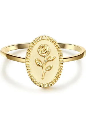 Glanzstücke Silberring Ring Sterling Silber Gelbgold für Damen - 54