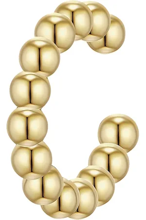 Lulu & Jane Modeschmuckohrklemmen Ohrklemme Gelbgold für Damen - One Size