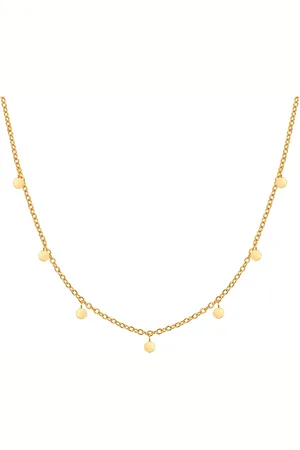 Eastside Edelstahlhalskette Kette Mit Anhänger Edelstahl Gelbgold für Damen - One Size
