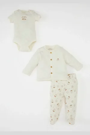 DeFacto 3-teiliges Krankenhaus-entlassungsset Für Babys (jungen) C4729a524au für Herren - 4–6 Monate