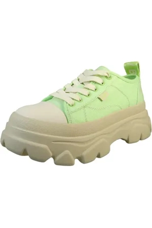 Buffalo Low Sneaker Cade Lace Up Lo Lime Textil/synthetik für Damen - 39