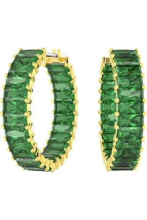 Swarovski Matrix Goldfarbene Ohrringe 5658651 für Damen - One Size
