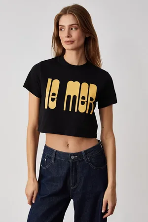Grimelange Ambessa T-shirt In Übergröße Mit Rundhalsausschnitt In für Damen - S