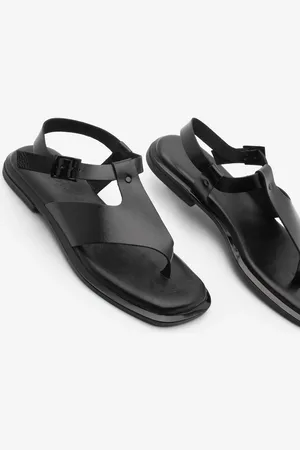 Marjin Echtes Leder Flip Flops Casual Sandalen Vomin für Damen - 38