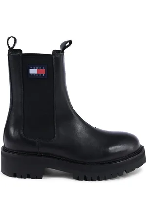Tommy Hilfiger Stiefel Mit -logo, Gummisohle, Elastischem Seiteneinsatz Und Absatz, Stilvoll Aussehende Stiefel In für Damen - 37