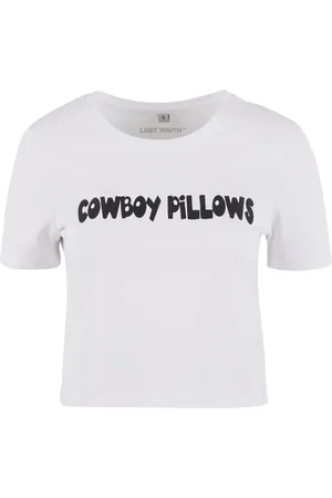 Lost Youth Ladies Cropped Tee Cowboy Pillows für Damen - M