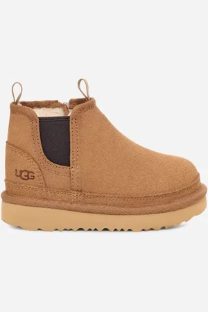 UGG ® Neumel Chelsea-Boot für Kinder in Brown, Größe 23.5, Leder