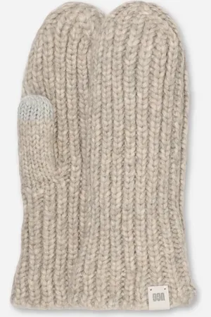 UGG ® Grobe Rippstrickfäustlinge für Damen in , Größe O/S, Wolle