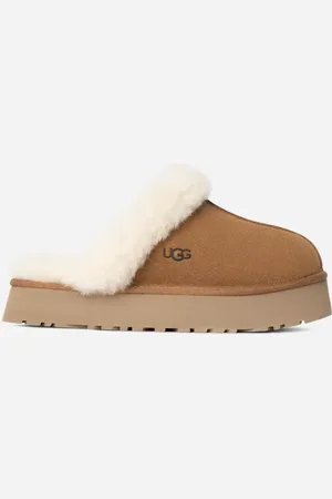 UGG ® Disquette Hausschuh für Damen | ® EU in Brown, Größe 39, Veloursleder