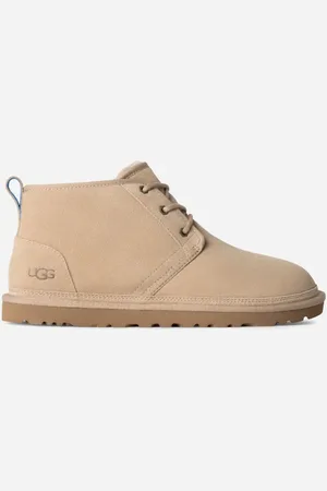 UGG ® Neumel für Herren | Lässige Schnürschuhe auf in Beige, Größe 40, Veloursleder
