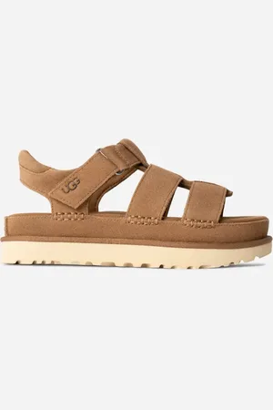 UGG ® Goldenstar Riemchensandale für Damen | ® EU in Brown, Größe 37, Veloursleder