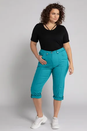 Ulla Popken Große Größen 7/8-Cargohose, Damen, , Größe: 44, Baumwolle
