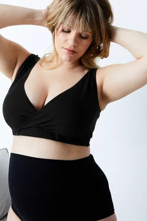Ulla Popken Große Größen Bellieva-Still-Bustier, Damen, , Größe: 42/44, Baumwolle