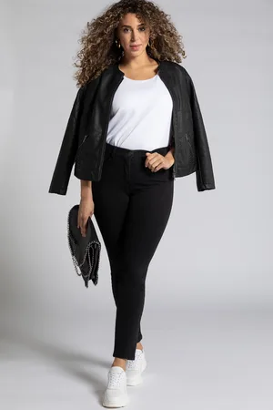 Ulla Popken Große Größen Skinnyjeans Sarah, Damen, , Größe: 42, Baumwolle/Polyester/Viskose