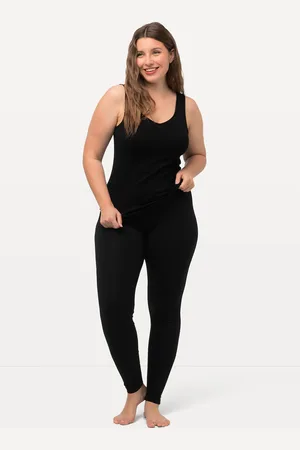 Ulla Popken Große Größen Leggings, Damen, , Größe: 42/44, Baumwolle