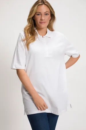 Ulla Popken Große Größen Poloshirt, Damen, , Größe: 42/44, Baumwolle