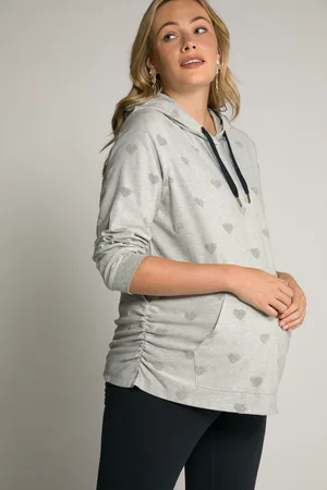 Ulla Popken Große Größen Bellieva Hoodie, Damen, , Größe: 42/44, Baumwolle