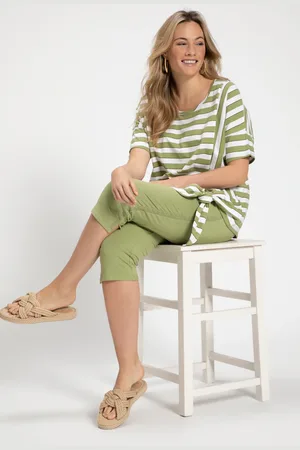 Ulla Popken Große Größen Capri-Leggings, Damen, , Größe: 42/44, Baumwolle