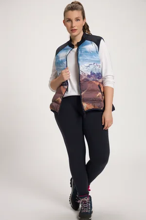 Ulla Popken Große Größen Hybrid-Weste, Damen, , Größe: 46/48, Polyester