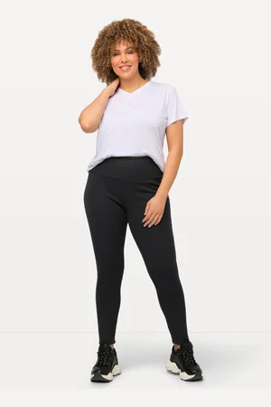 Ulla Popken Große Größen Leggings, Damen, , Größe: 42/44, Polyester/Baumwolle