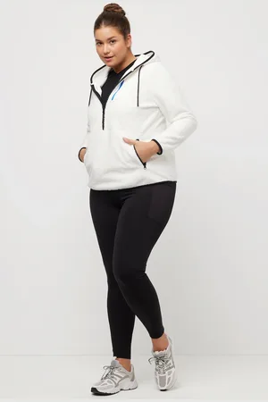 Ulla Popken Große Größen Fleece-Hoodie, Damen, , Größe: 42/44, Polyester