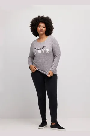 Ulla Popken Große Größen Sweatshirt, Damen, , Größe: 46/48, Polyester/Viskose