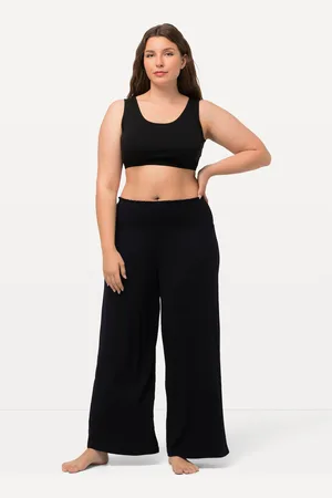 Ulla Popken Große Größen Marlenehose, Damen, , Größe: 42/44, Viskose