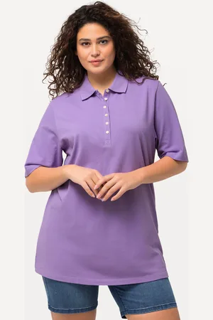 Ulla Popken Große Größen Poloshirt, Damen, , Größe: 42/44, Baumwolle