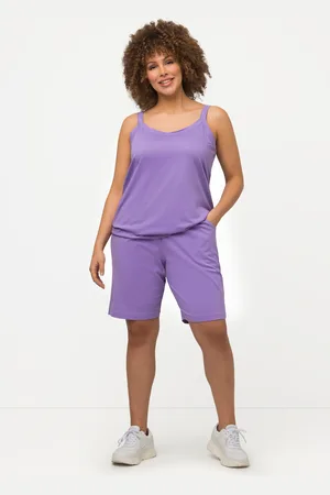 Ulla Popken Große Größen Jerseyshorts, Damen, , Größe: 42/44, Baumwolle