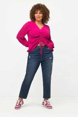 Ulla Popken Große Größen Mom-Jeans, Damen, , Größe: 56, Baumwolle