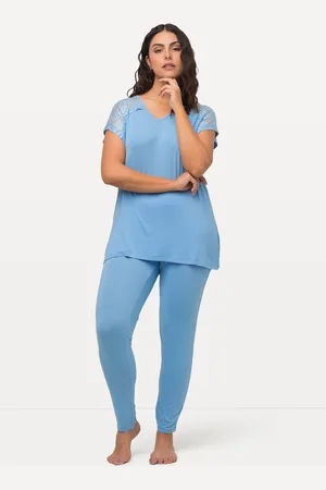 Ulla Popken Große Größen Pyjama, Damen, , Größe: 46/48, Viskose