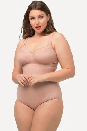 Ulla Popken Große Größen Shaping-Body, Damen, , Größe: 110C, Baumwolle/Polyester/Elasthan