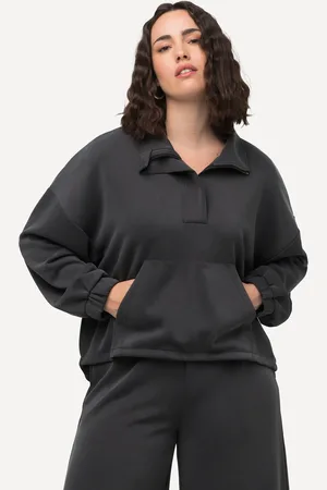 Ulla Popken Große Größen Sweatshirt, Damen, , Größe: 42/44, Synthetische Fasern/Polyester
