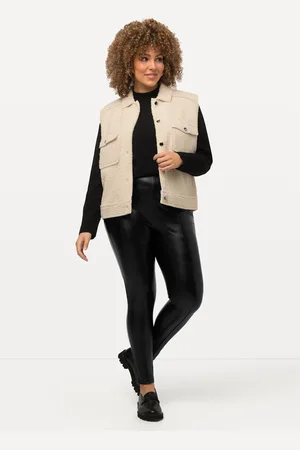 Ulla Popken Große Größen Leggings, Damen, , Größe: 46/48, Synthetische Fasern/Polyester