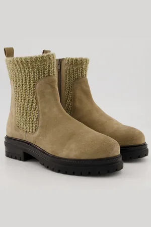Ulla Popken Chelsea-Boots, Damen, , Größe: 38, Polyester/Leder