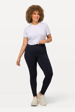 Ulla Popken Große Größen Sportleggings, Damen, , Größe: 42/44, Polyester/Elasthan