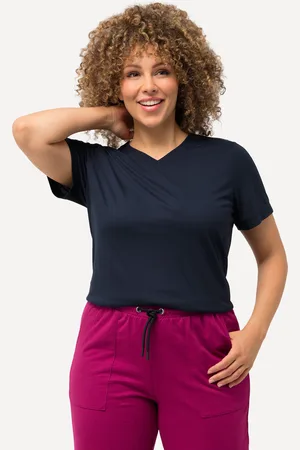 Ulla Popken Große Größen Funktionsshirt, Damen, , Größe: 42/44, Polyester/Viskose
