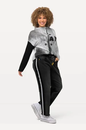 Ulla Popken Große Größen Boyfriend-Jeans, Damen, , Größe: 44, Baumwolle/Polyester/Viskose