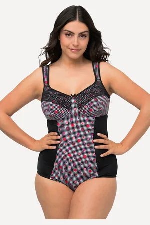 Ulla Popken Große Größen Shaping-Body, Damen, , Größe: 100C, Baumwolle/Synthetische Fasern/Elasthan