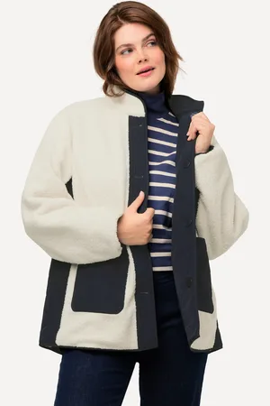 Ulla Popken Große Größen Wendejacke, Damen, , Größe: 42/44, Polyester