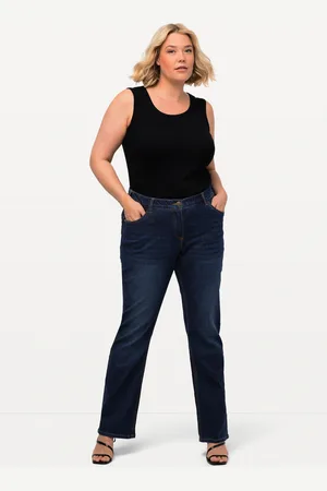Ulla Popken Große Größen Jeans Marie, Damen, , Größe: 42, Baumwolle/Polyester/Viskose