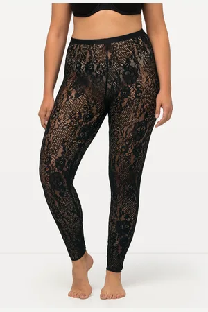 Ulla Popken Große Größen Strumpf-Leggings, Damen, , Größe: 42/44, Synthetische Fasern/Elasthan