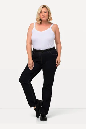 Ulla Popken Große Größen Jeans Marie, Damen, , Größe: 42, Baumwolle/Polyester/Viskose