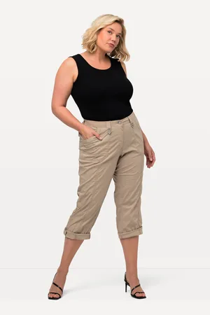 Ulla Popken Große Größen 7/8-Cargohose, Damen, , Größe: 42, Baumwolle