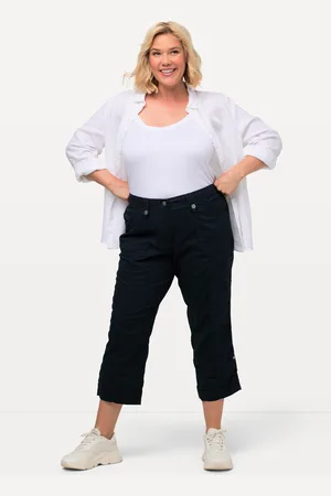 Ulla Popken Große Größen 7/8-Cargohose, Damen, , Größe: 42, Baumwolle